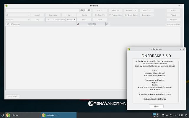OpenMandriva ROME with DnfDrake